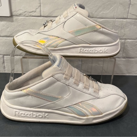 Reebok Y5 W6.5-7 white vegan  slip on sneakers - Picture 2 of 14